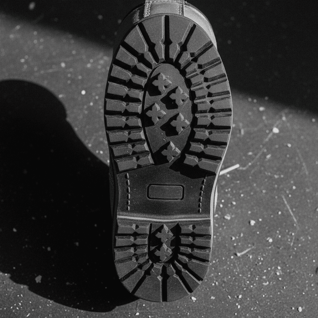 Close-up thermal image of a horse hoof with a hot spot in the sole region